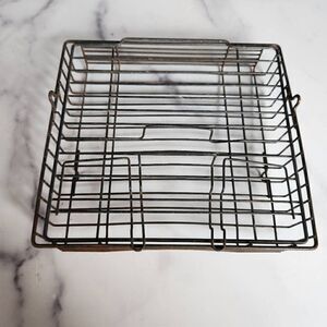 Metal cage vintage old square cooking smoker bbq accessories box I don't know